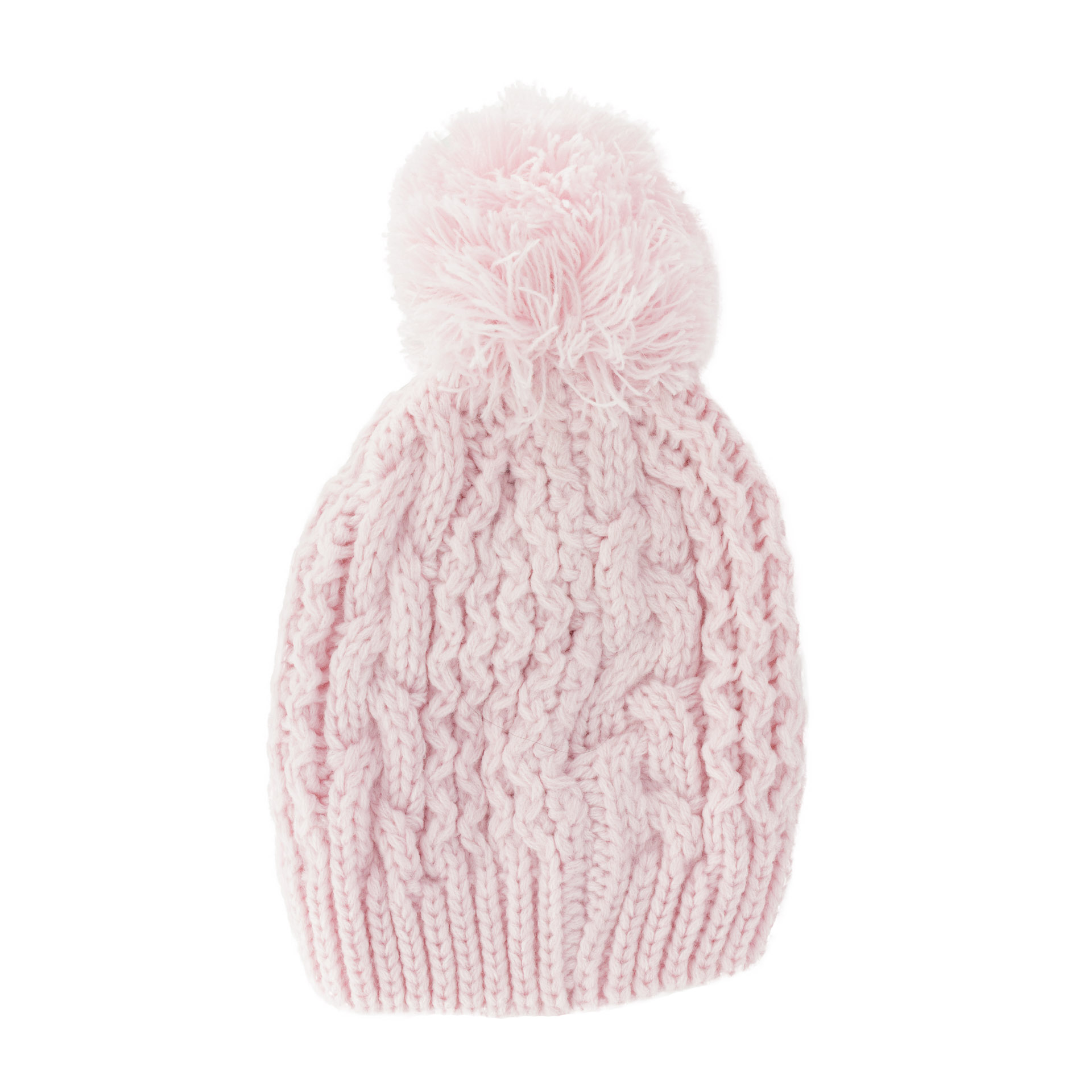 bonnet rose a pompon